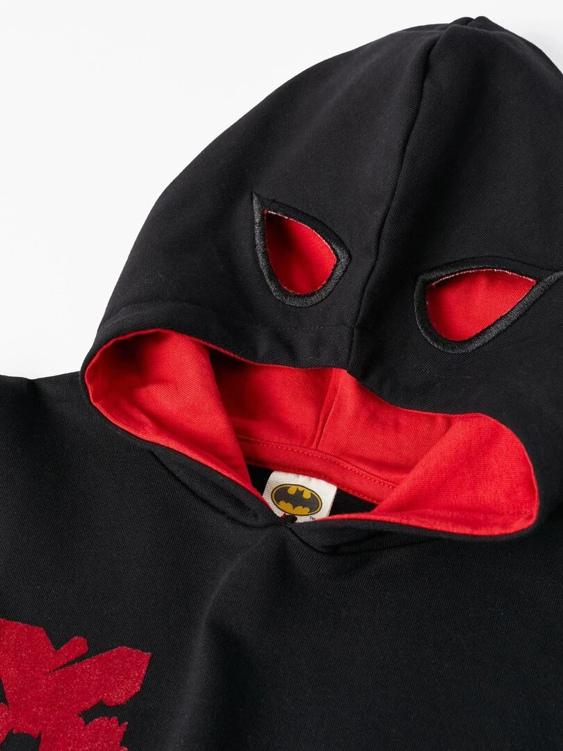 Sweat en Coton avec Capuche et Ailes 3D pour Garçon 'Batman'   WARNER BATMAN   Noir