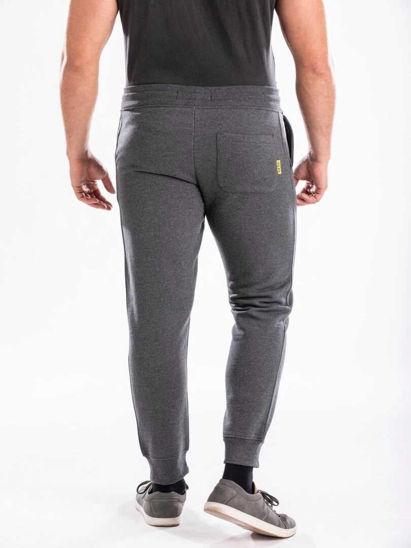 Pantalon de détente élastiqué en molleton gratté KIMEO 'Rica Lewis'   Gris