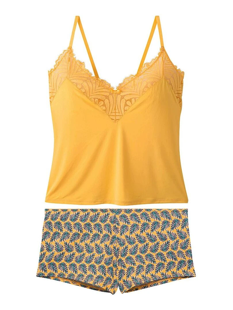 Top short TURLUTUTU Pomm'Poire Jaune