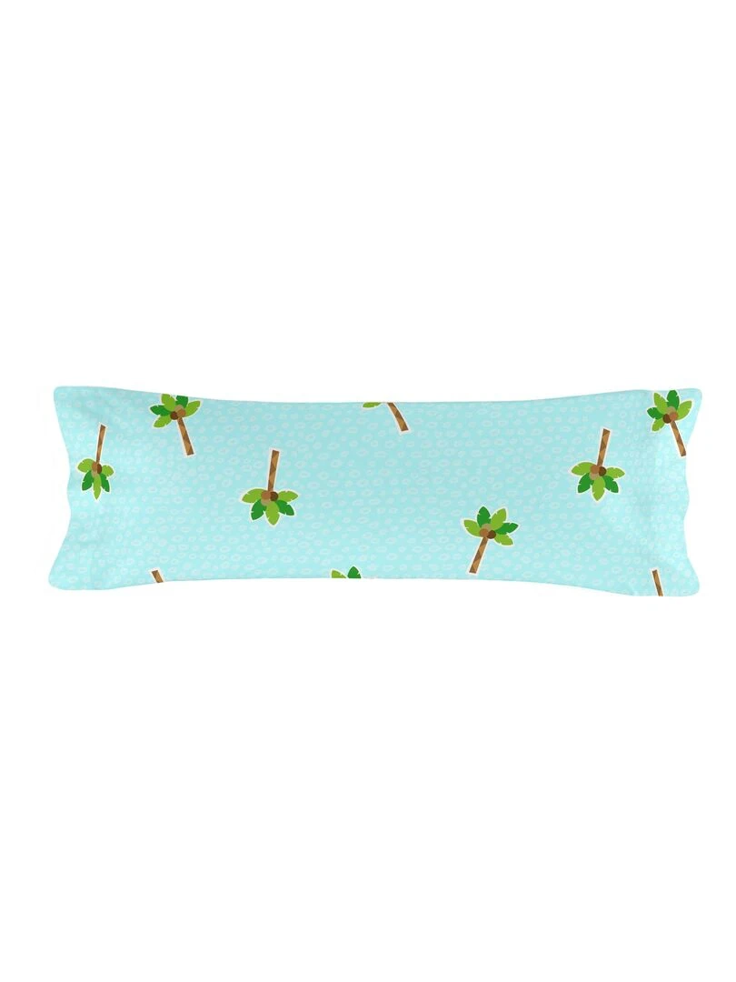 Taie d'oreiller Hippo Berceau "Happyfriday" Bleu Vert