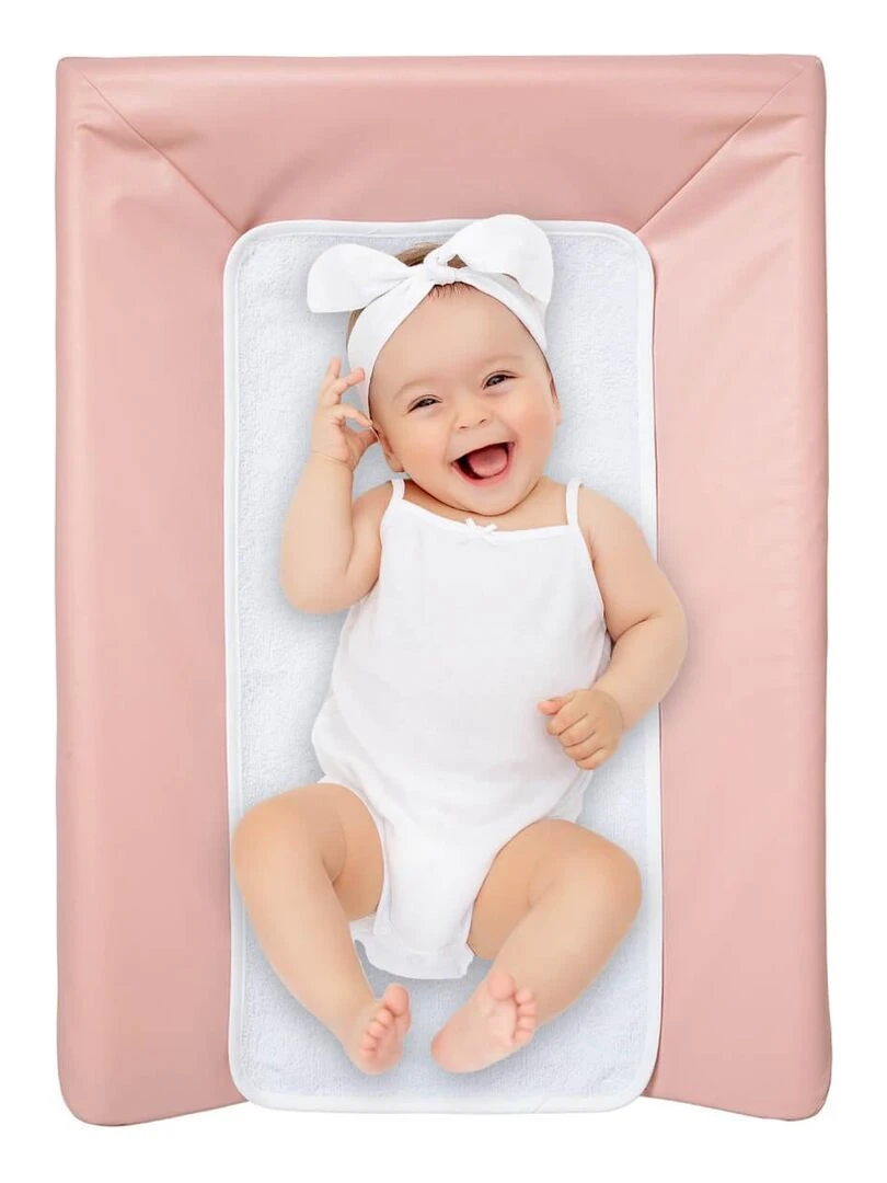 Matelas à langer Luxe + Serviette Vieux rose Vieux rose