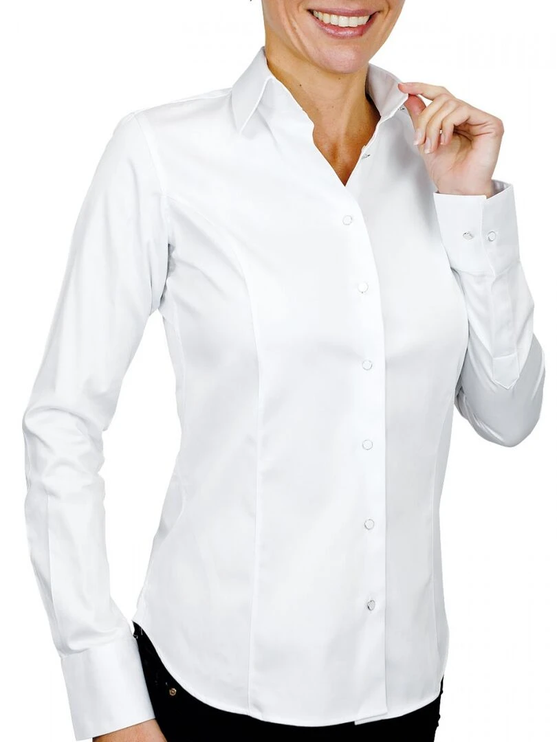 Chemise col italien PORTLAND Blanc