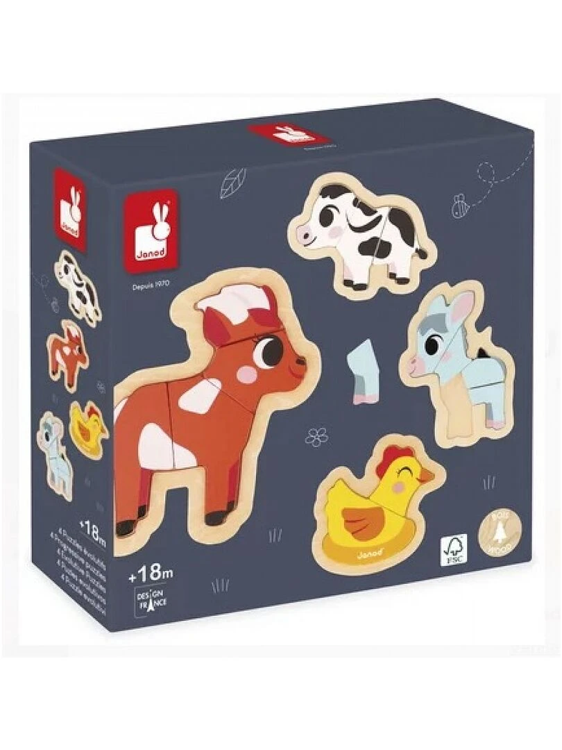 Puzzle Ferme 4 puzzles evolutifs N/A