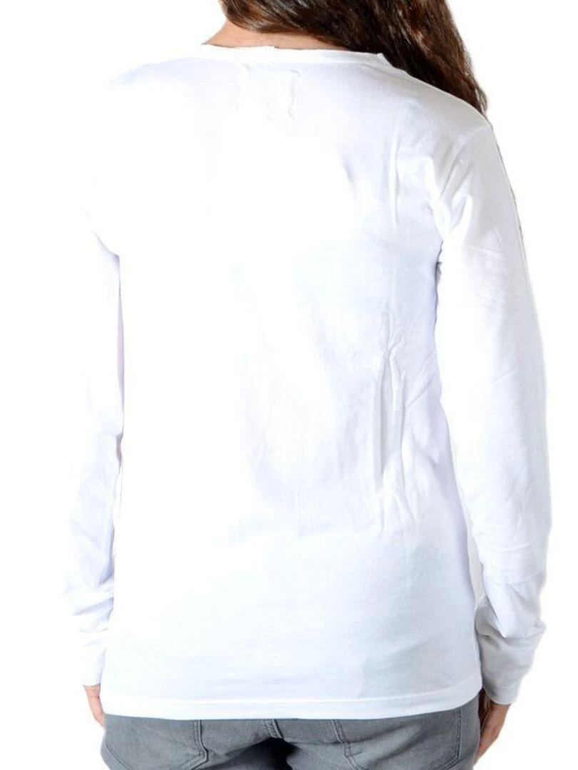 Tee Shirt Little Eleven Paris Kate LS Kate Moss Mixte Garçon  Fille  Blanc M99   Blanc