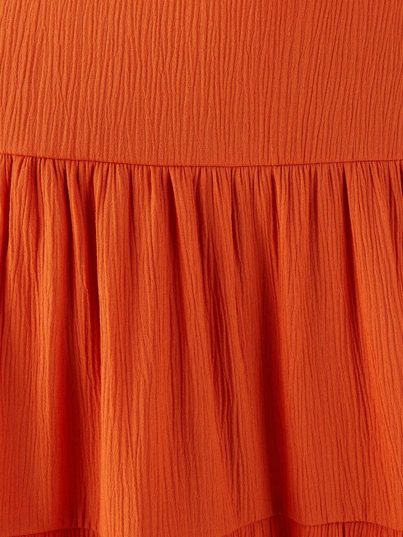 Jupe évasée crépon   Damart   Orange