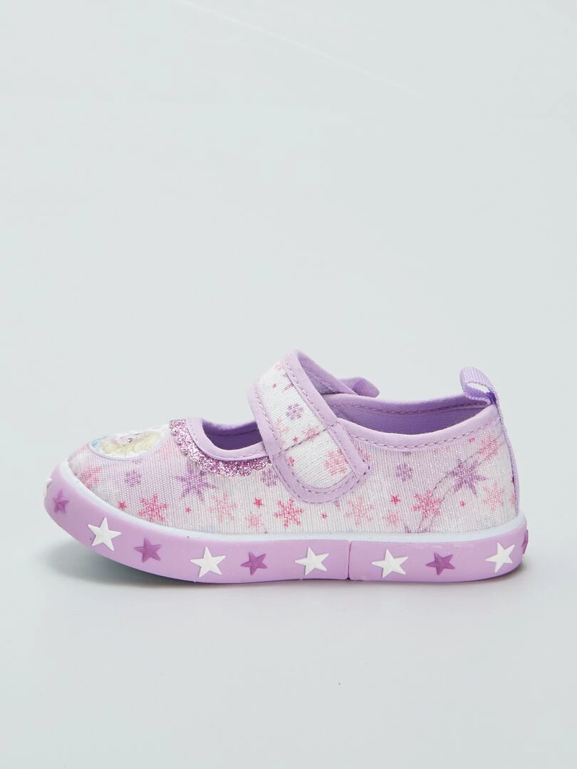 Ballerines en toile 'Reine des Neiges'   Violet