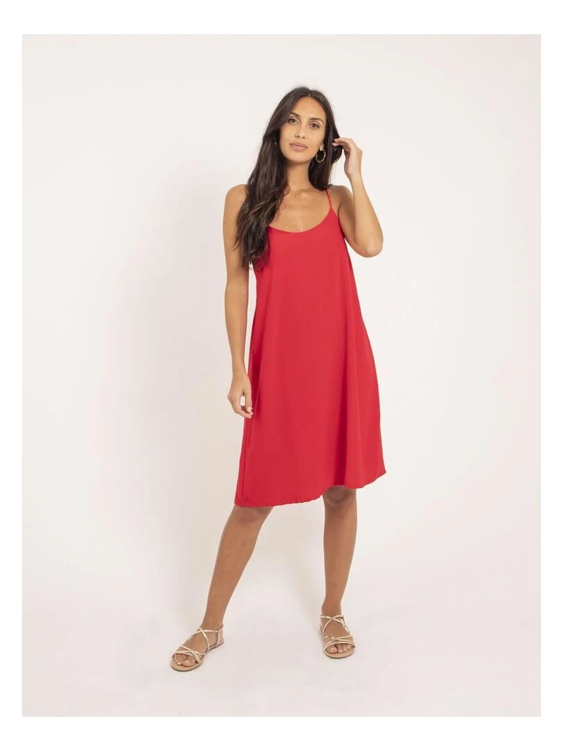 Robe courte IZOLDA   Rouge