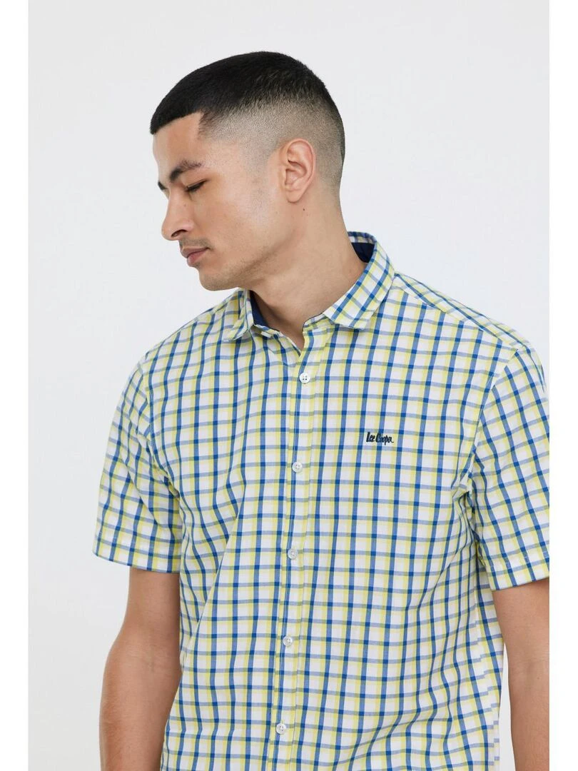 Lee Cooper   Chemise manches courtes coton regular DOXOU MC   Jaune citron