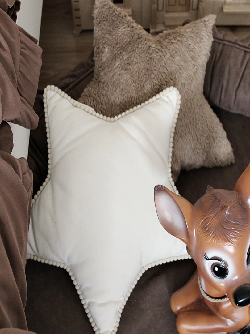 Coussin Étoile Vanille Boho (44 Cm)   Ecru