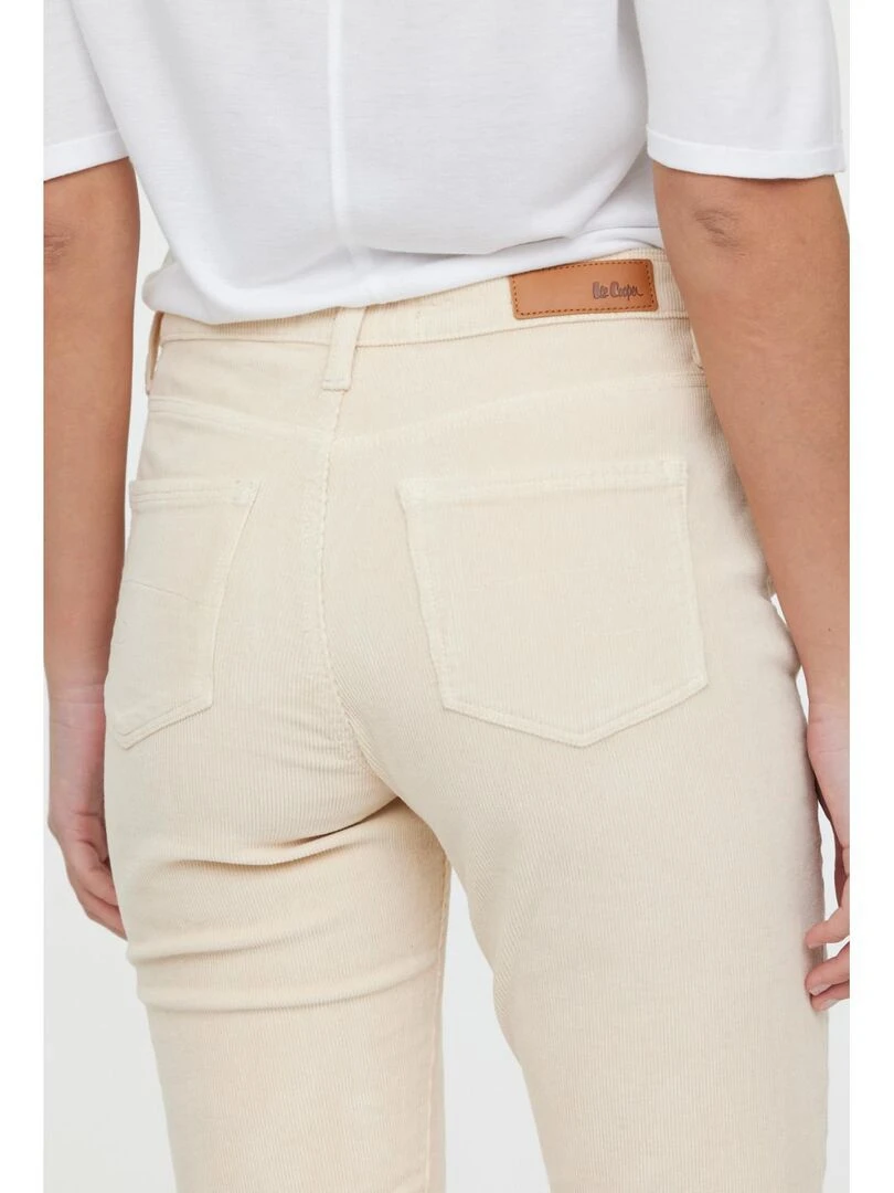 Lee Cooper   Pantalon coton straight LC161   Beige