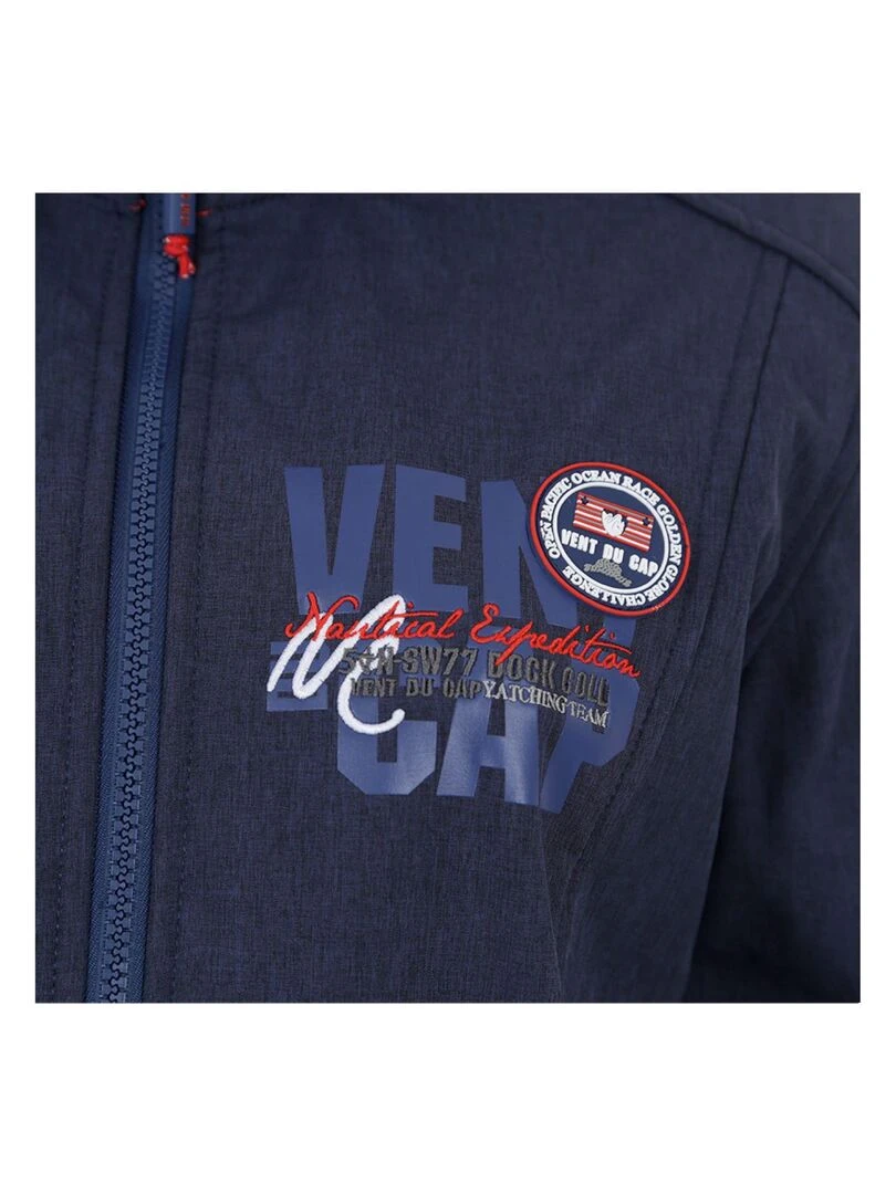 Blouson softshell femme AMIRAL   VENT DU CAP   Bleu marine
