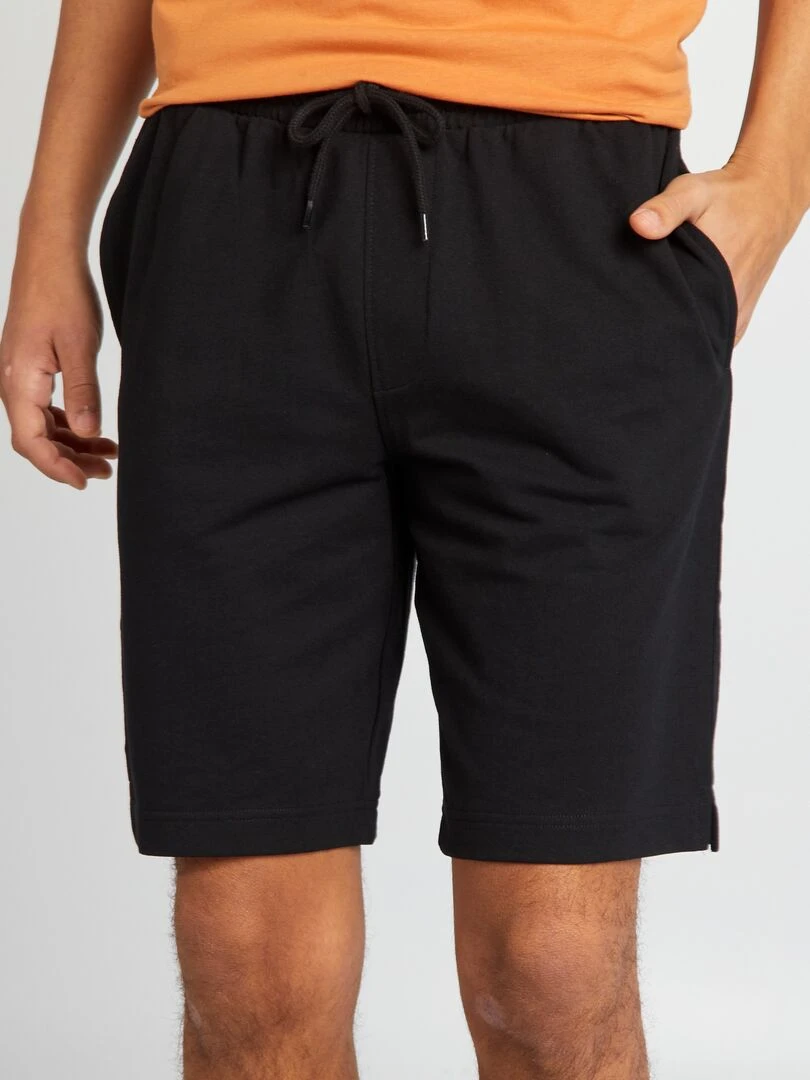 Short de sport style jogger noir