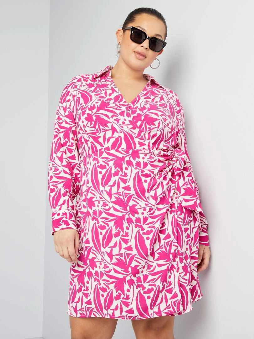 Robe portefeuille Rose