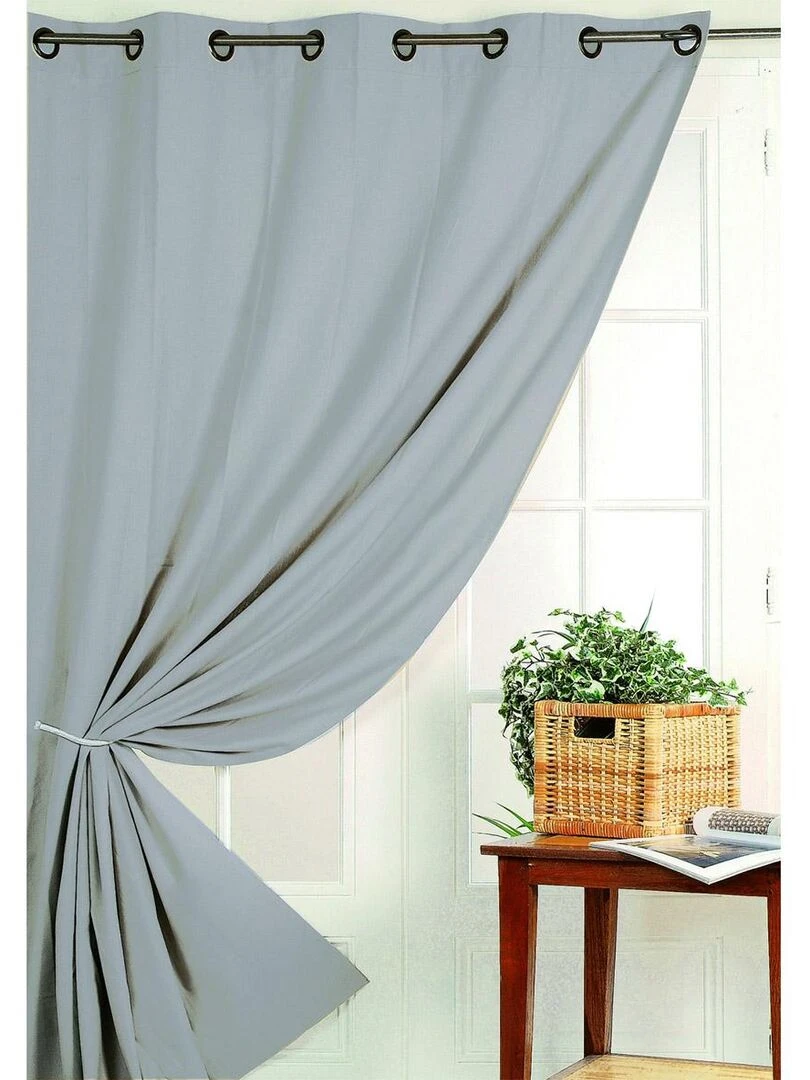 Rideau 80% occultant vu sur D&CO ! Gris clair