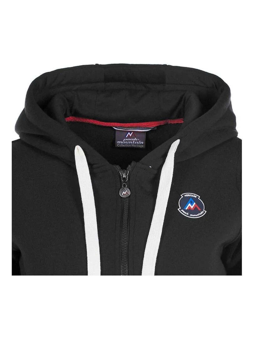 Sweat molleton zippé à capuche femme APILOT   Noir Noir