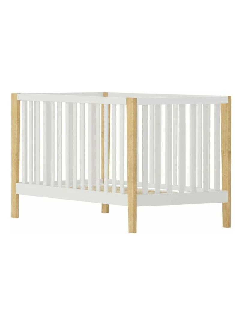 Lit bébé Olympe AKITEN RETAIL Blanc Marron