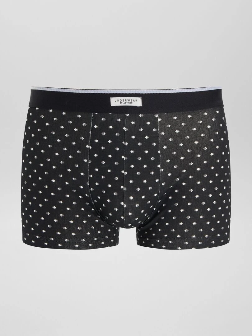 Lot 3 boxers stretch   Blanc/noir