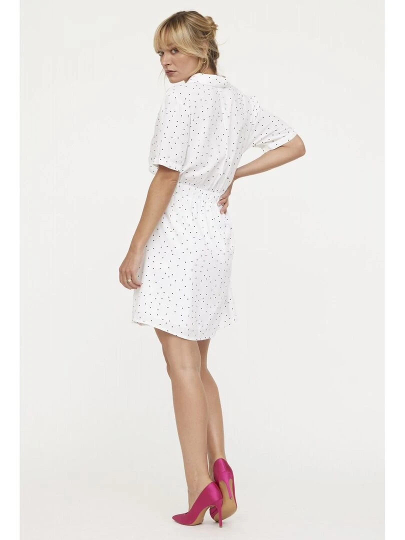 Lee Cooper   Robe manches courtes viscose  LIRA   Blanc