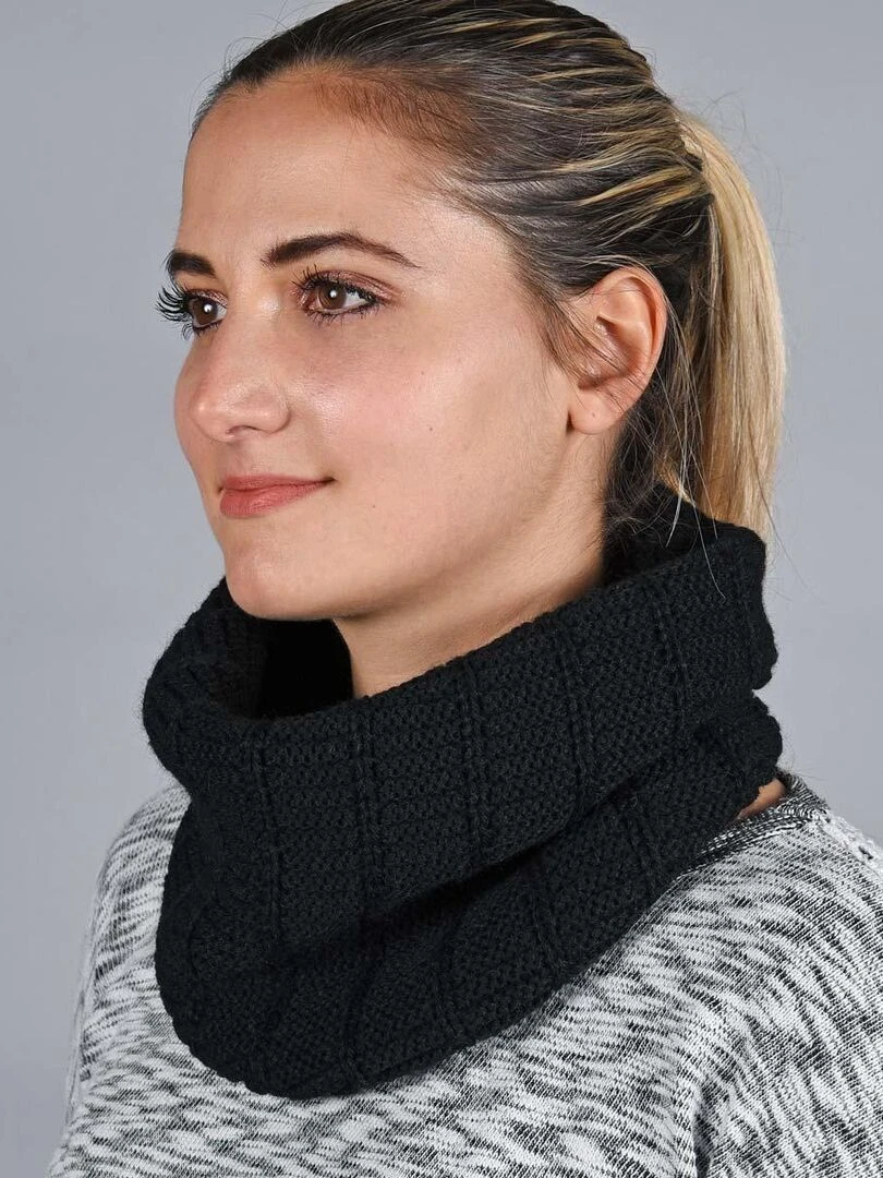 Snood Komin Made in UE Noir