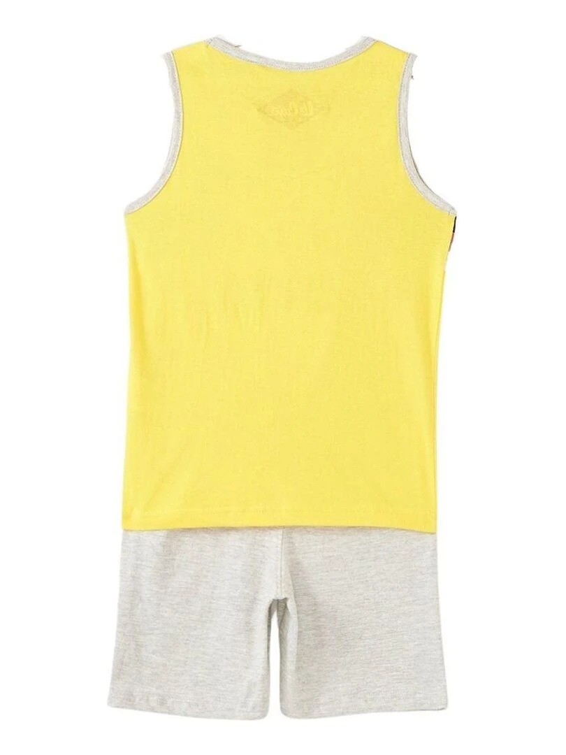 Lee Cooper Ensemble T shirt bermuda garçon Imprimé Logo Jaune