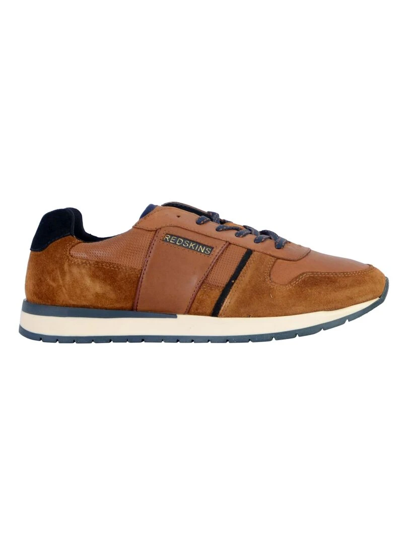 Basket Cuir Redskins Affairi Marron