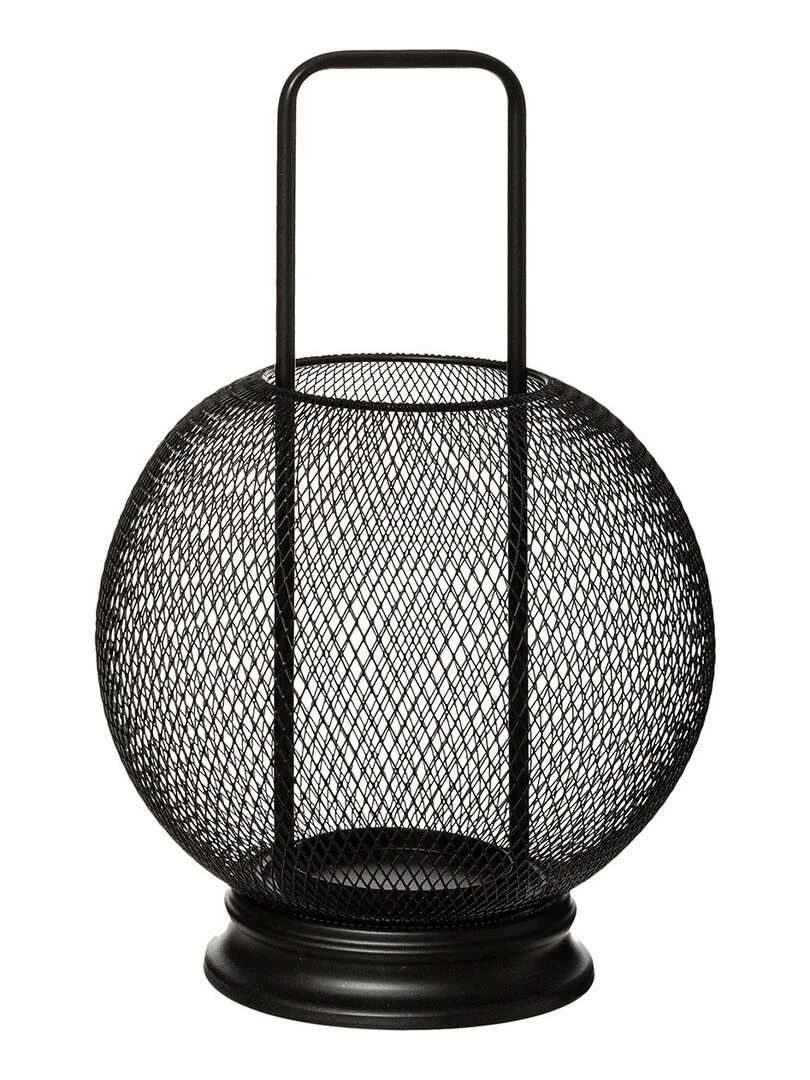 Lanterne résille boule D23 5 noir Noir