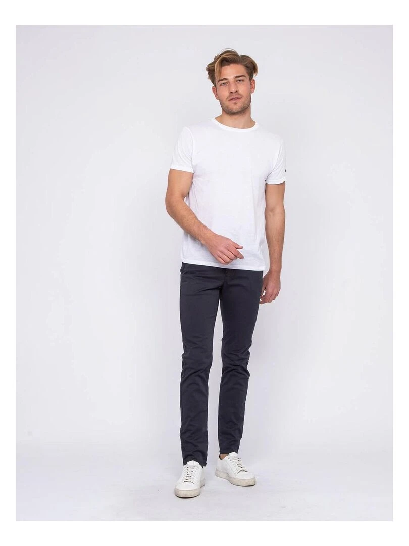 Pantalon chino CALES   Bleu marine