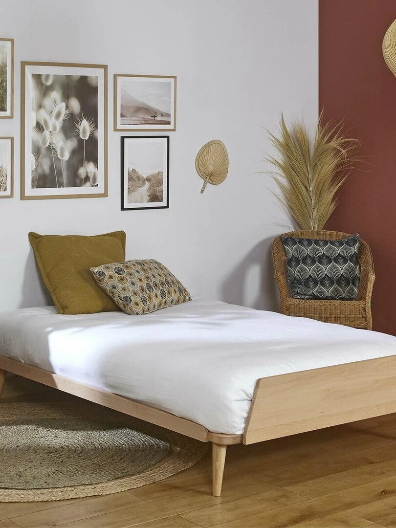 Pack lit avec matelas Karl   AKITEN RETAIL   Marron
