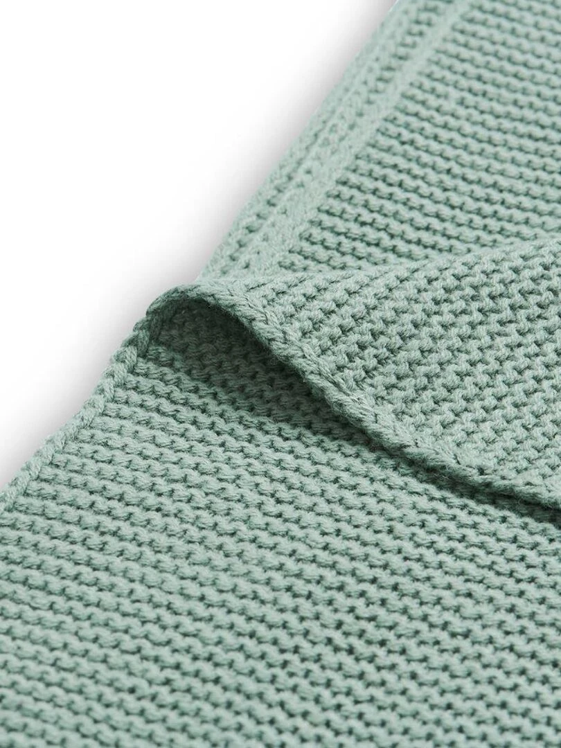 Couverture Basic knit vert d'eau (75 x 100 cm) Vert d'eau