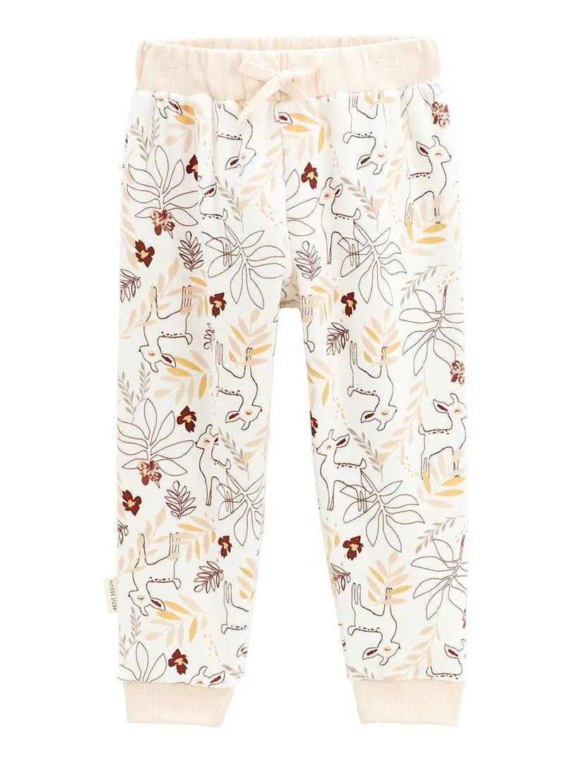 Pyjama enfant en velours Oma Biche   Beige