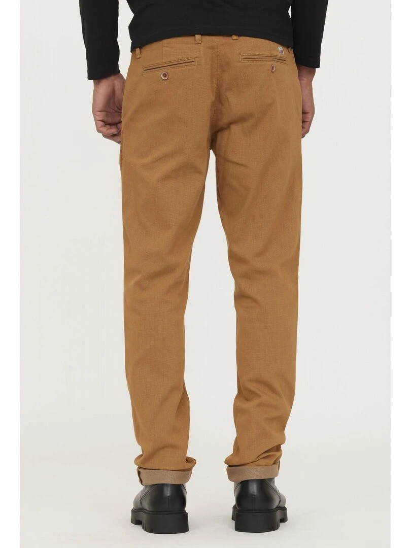 Lee Cooper   Pantalon coton chino straight GALANT   Camel