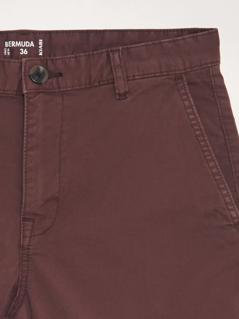 Bermuda chino   Burgundy