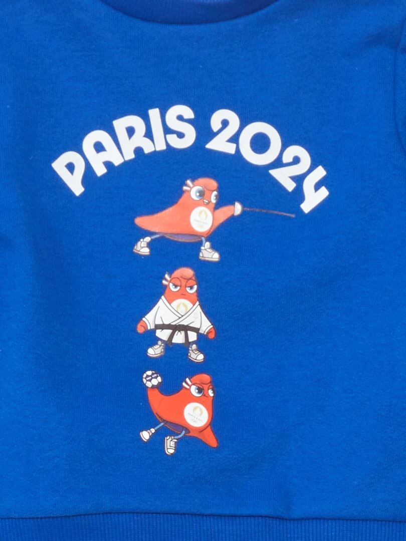 Sweat en molleton Paris 2024 Bleu