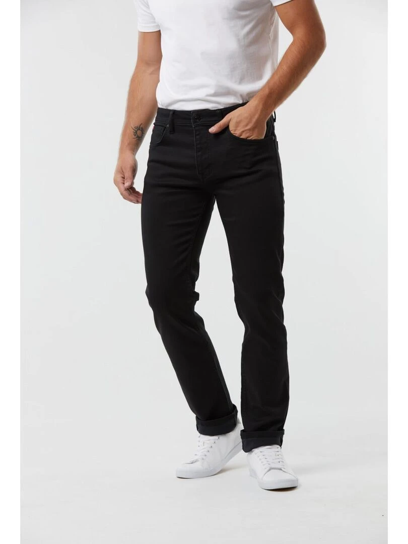 Lee Cooper   Pantalon coton straight LC126ZP   Noir