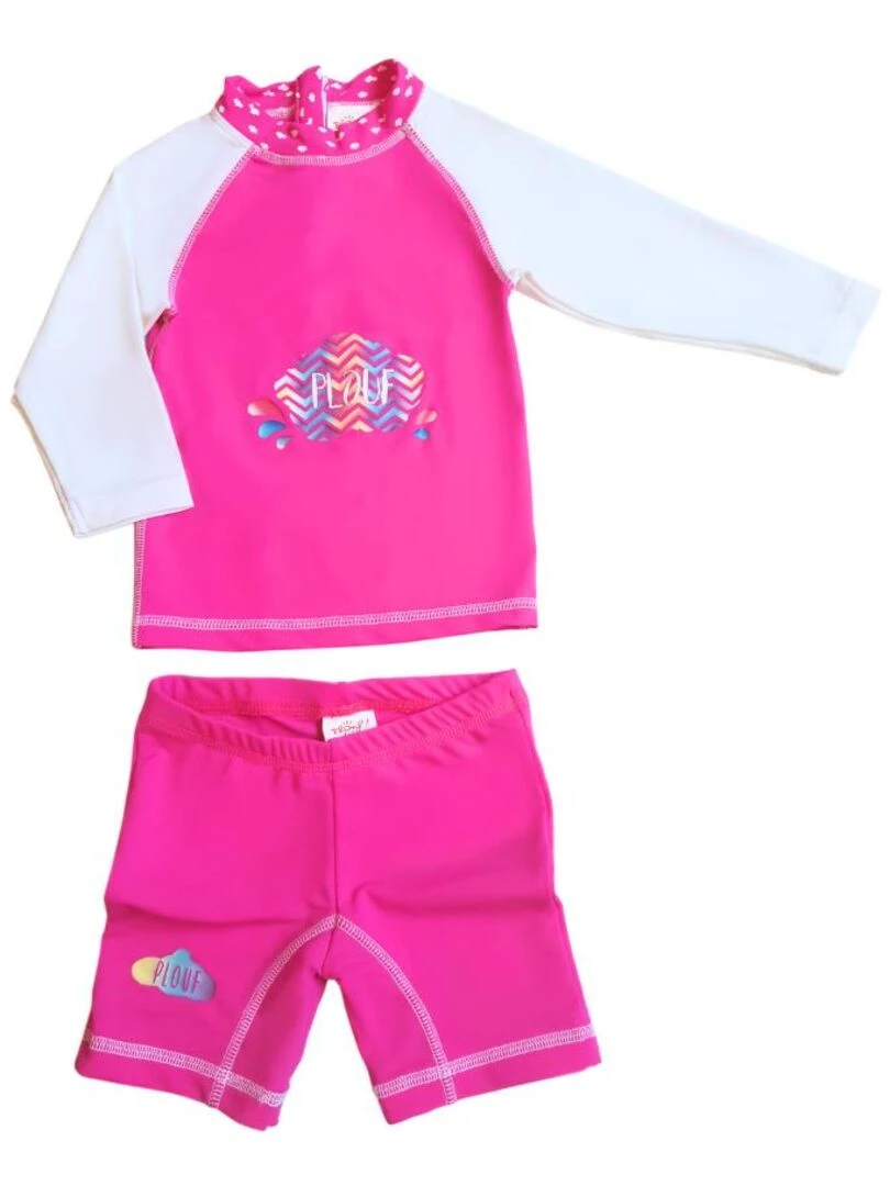 Ensemble Anti UV pour fille Nuage Rose