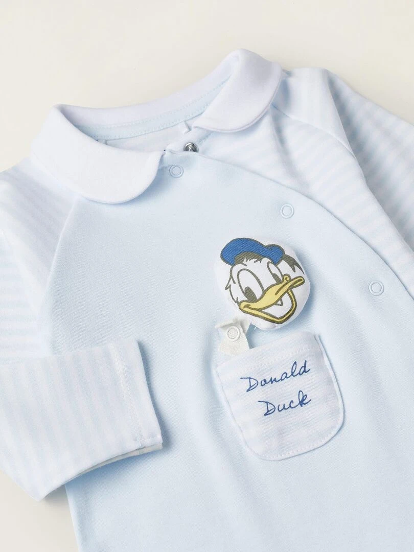 Grenouillère En Coton Pour Nouveau Né 'Donald Duck'  DISNEY CLASSICS   Bleu