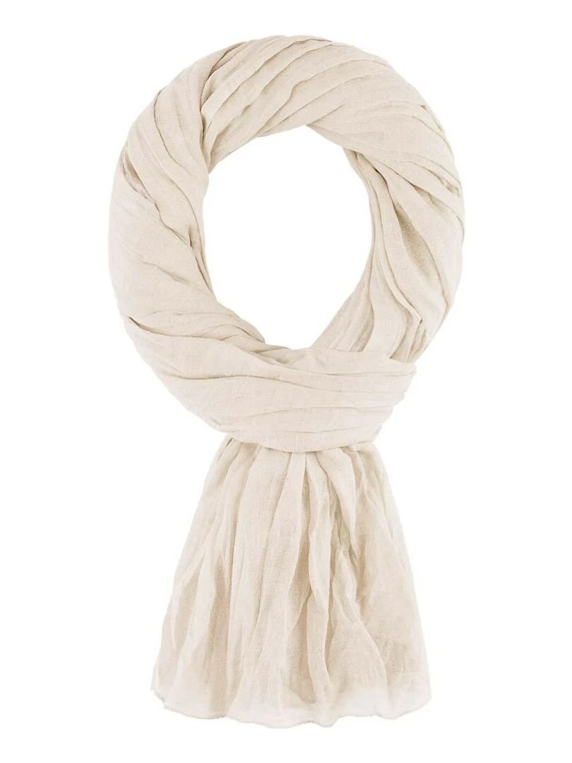 Chèche coton Uni Beige clair