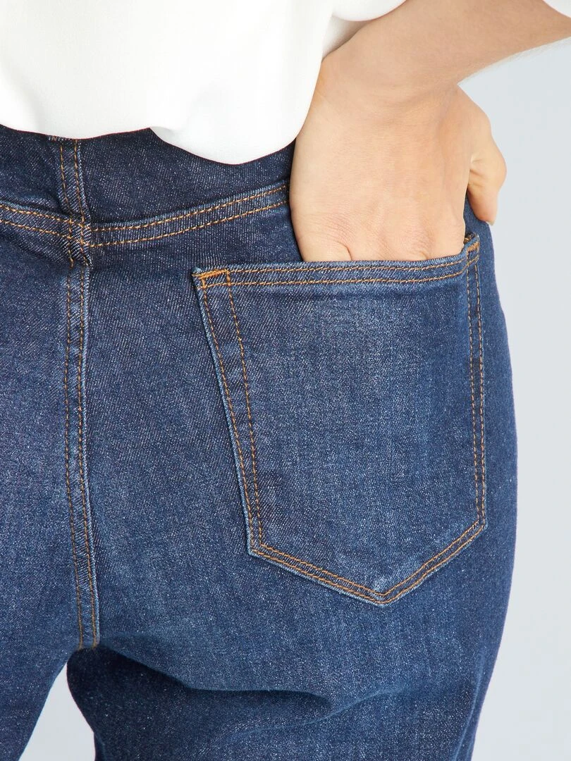 Jean regular taille haute   L30   Brut