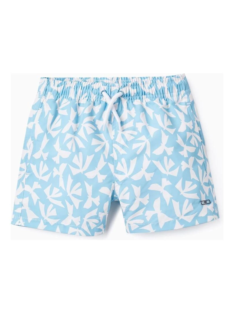 Short de Bain à Motif pour Garçon PICASSO Bleu clair