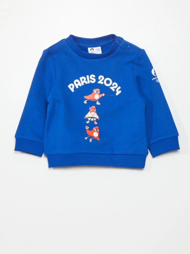 Sweat en molleton Paris 2024 Bleu