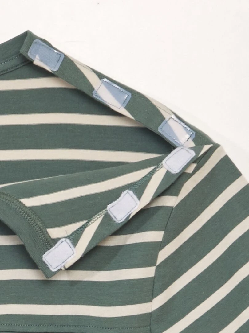 T shirt en jersey   So Easy   Vert/blanc