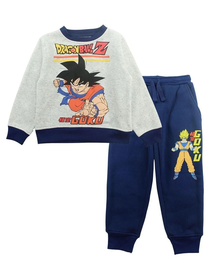 Dragon Ball Z Ensemble Sweat pantalon garçon Imprimé Dragon Ball Gris