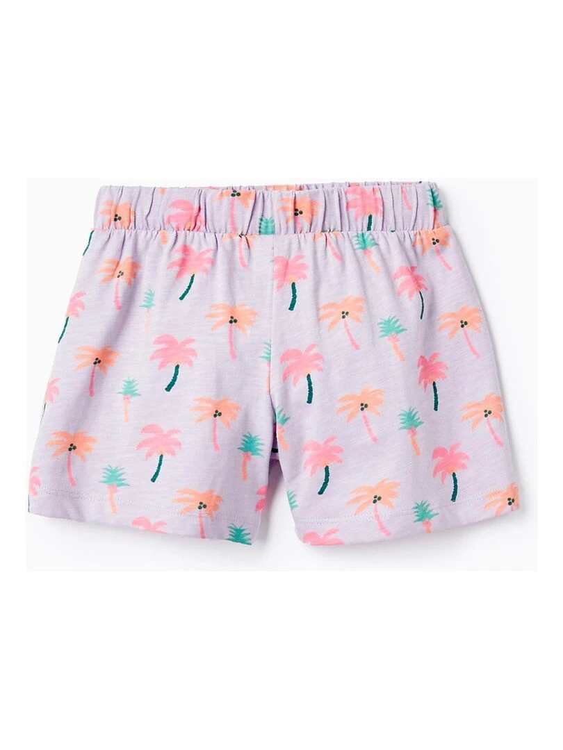 Shorts En Jersey De Coton Pour Fille EXPLORING AUSTRALIA Mauve