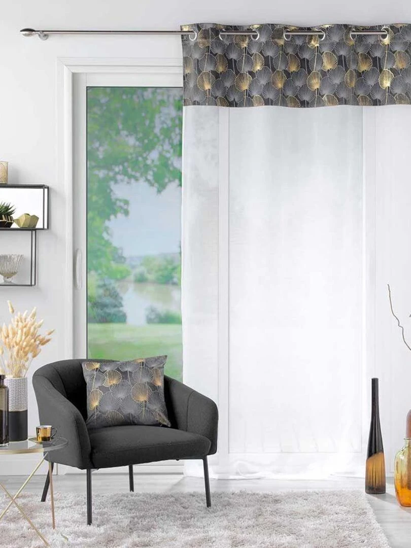Panneau à oeillets Clairine Gris