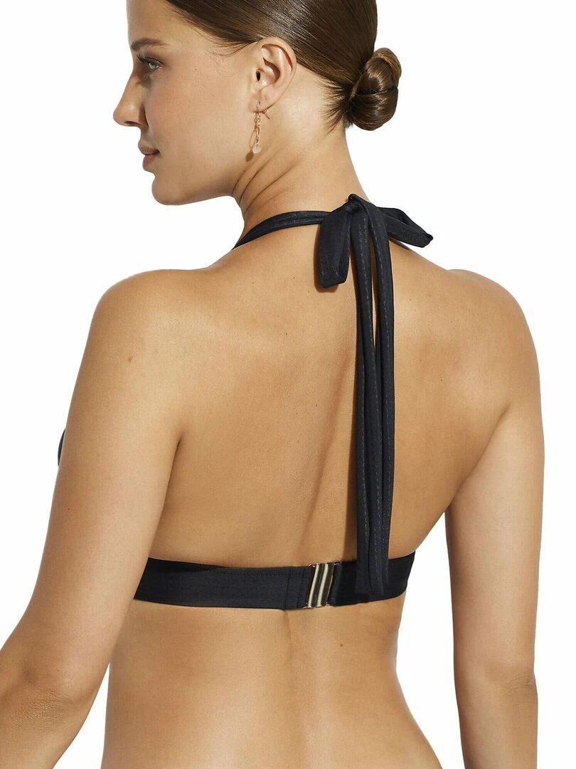 Haut maillot de bain triangle préformé Manhattan Noir