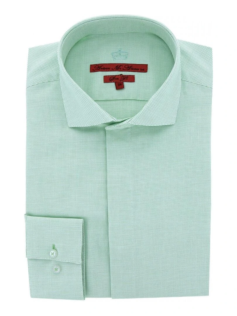 Chemise gorge cachée tissu armuré CLASSGREEN Vert