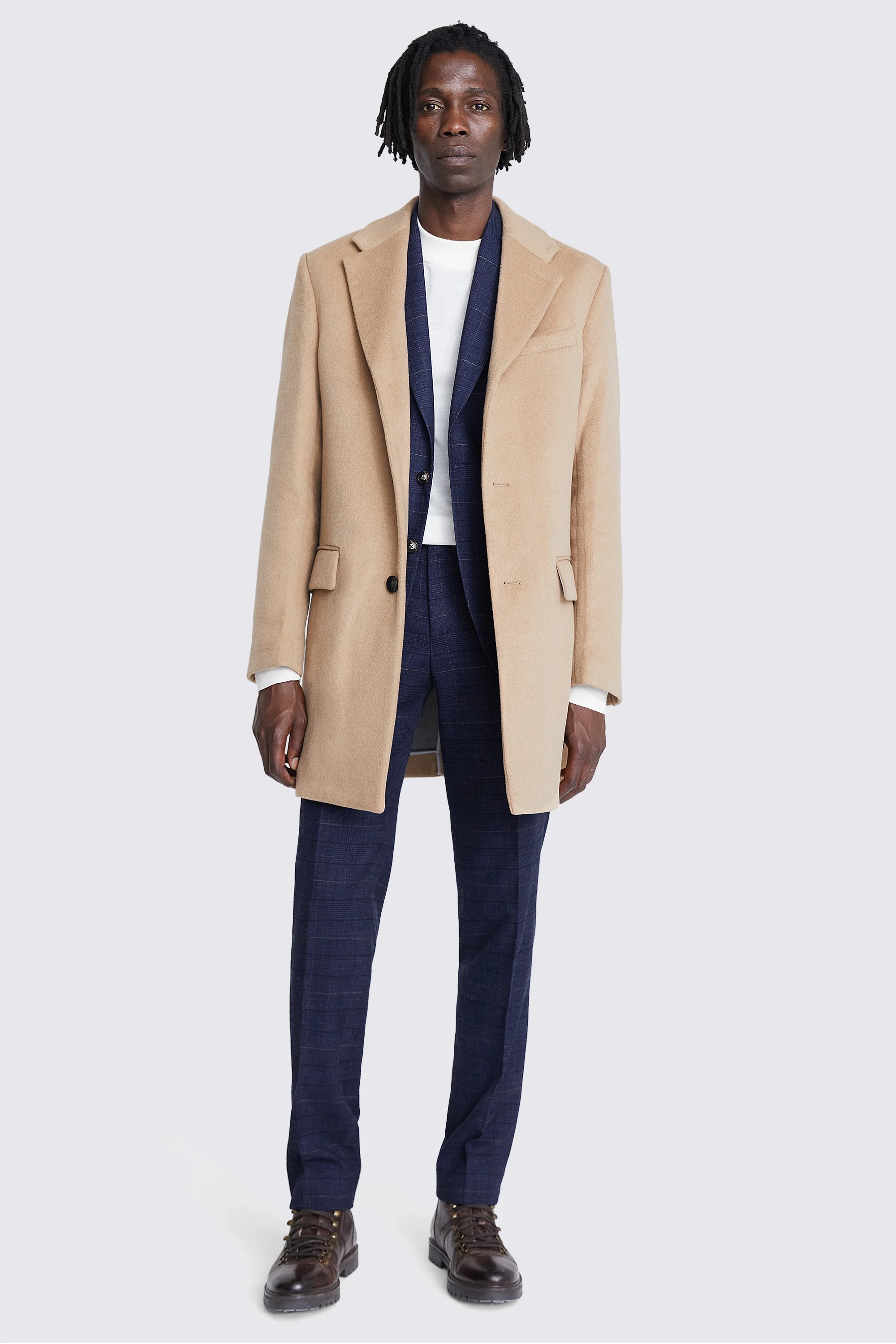Camel Wool Cashmere Blend Overcoat Buy Online at Moss