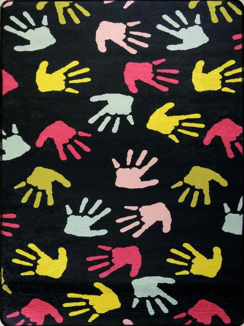 Tapis Enfant HAND Noir