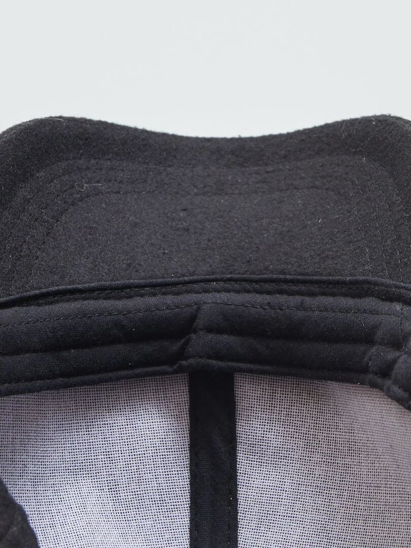 Casquette en flanelle   Noir