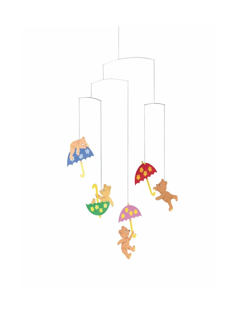'flensted Mobiles' Hugging Bears Brolly Bears Beige